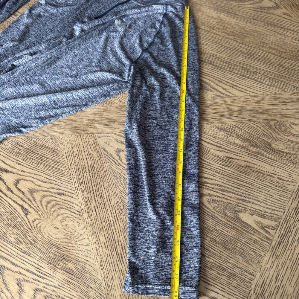 Under Armour Mens 2XL HeatGear Quarter Zip Pullover Blue Heather Space Dye Shirt - Picture 9 of 9